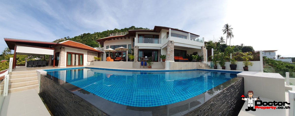 4 Bedroom Pool Villa with Seaview - Bang Por, Koh Samui - For Sale
